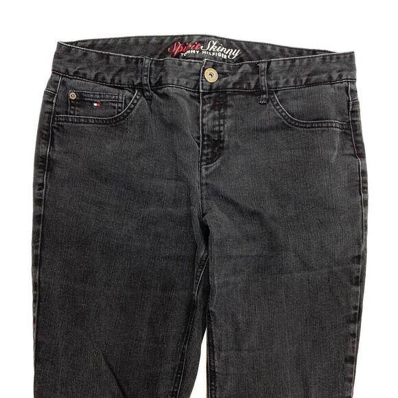Tommy Hilfiger Spirit Skinny Women's size 12 Dark Wash Black Denim Jeans - Picture 2 of 5